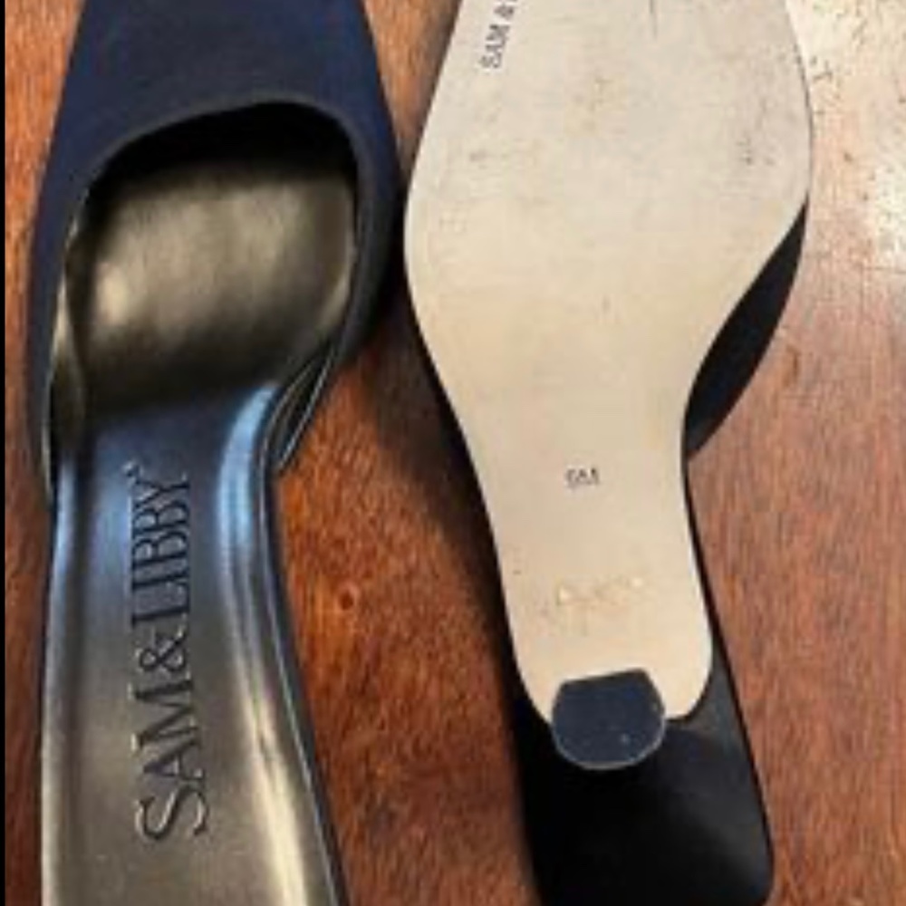 Elegant taffeta mules